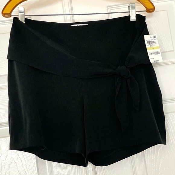 Bar III Black Tie Front Shorts Dressy NWT - Picture 3 of 6